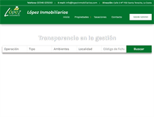 Tablet Screenshot of lopezinmobiliarios.com